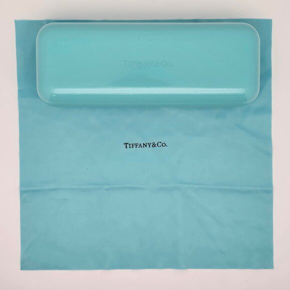 Tiffany & Co TF2074 8134 Havana on Tiffany Blue Cat Eye Eyeglasses Frame w/ Case - Picture 16 of 16